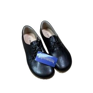 Benassal Womens Size 7 Barefoot Dress Shoes Wide Toe Box Oxfords - Black NEW